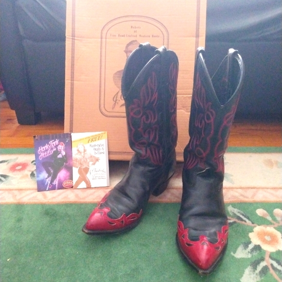 Red Cowboy Cowgirl Boots 